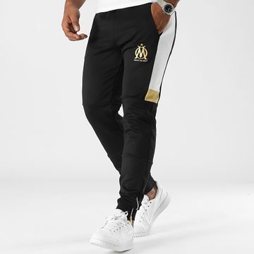 OM - HCM111 Pantaloni da jogging a fascia Oro nero