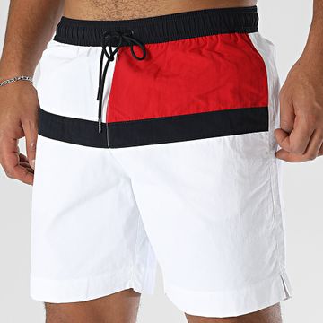 Tommy Hilfiger - Pantaloncini da bagno lunghi con coulisse 3311 Bianco
