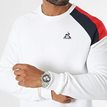 Le Coq Sportif - N2 Felpa girocollo tricolore 2423331 Bianco