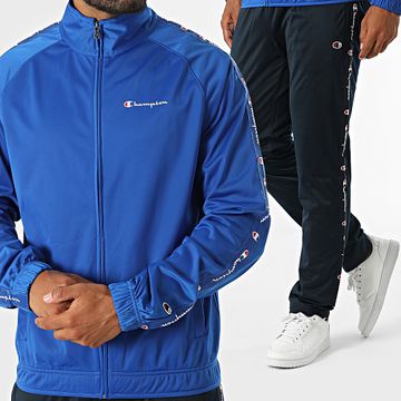 Champion - Tuta da ginnastica a righe 220339 Royal Blue Navy