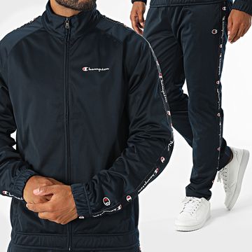 Champion - Tuta da ginnastica a righe blu navy 220339
