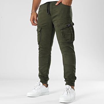 KZR - Pantaloni Cargo verde cachi scuro