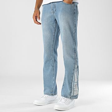 Frilivin - Jeans flare in denim blu