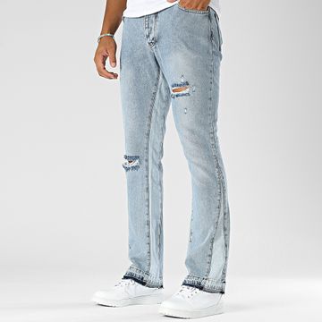 Frilivin - Jeans flare in denim blu