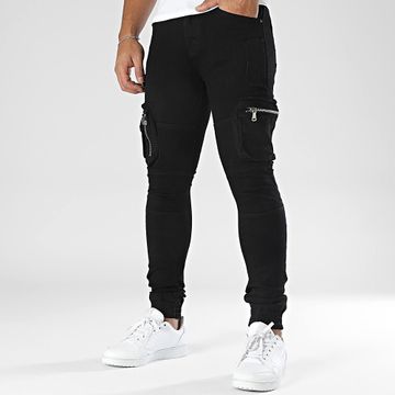 MTX - Pantaloni Cargo Slim Jeans neri
