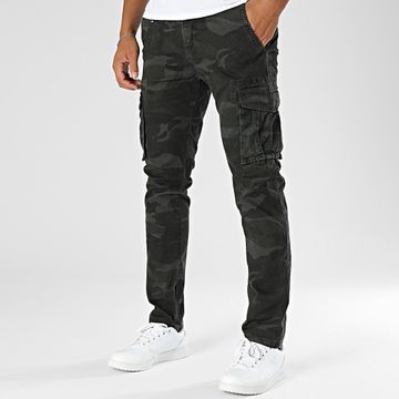 MTX - Pantaloni cargo mimetici grigio-neri