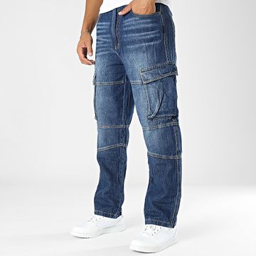 MTX - Pantaloni cargo slim fit in denim blu