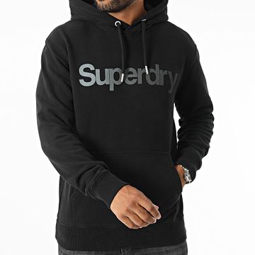 Superdry - Felpa con cappuccio Core Logo Fade M2013724A Nero
