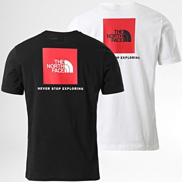 The North Face - Confezione da 2 magliette Redbox A87NP bianco nero