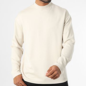 Uniplay - Maglietta a maniche lunghe oversize beige