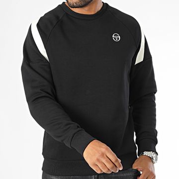 Sergio Tacchini - Diagonalley 40774 Felpa girocollo a righe nero beige