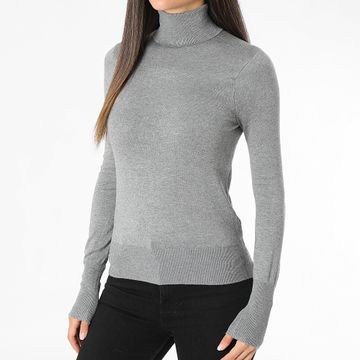 Only - Maglione dolcevita grigio screziato da donna Venice Life