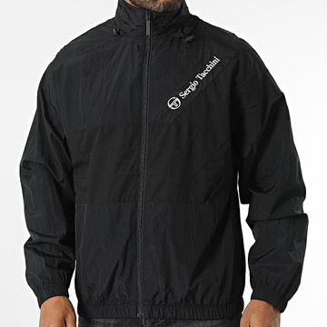 Sergio Tacchini - Patrick 40726 Giacca nera con cappuccio e zip