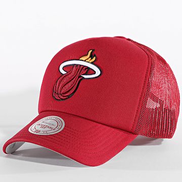 Mitchell and Ness - Cappello Trucker Miami Heat HT8032 Evergreen