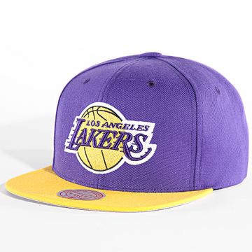Mitchell and Ness - NBA Team 2 Tone 2.0 Lakers Snapback Cap HHSS3264 Viola Giallo