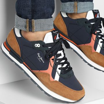 Pepe Jeans - Sneakers Brit Road PMS40007 Marrone Tabacco