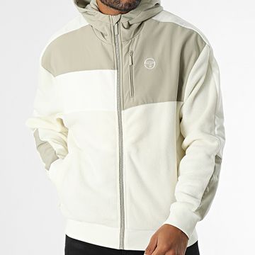 Sergio Tacchini - Innsbruck 40761 Beige Verde Khaki Giacca leggera con cappuccio e zip