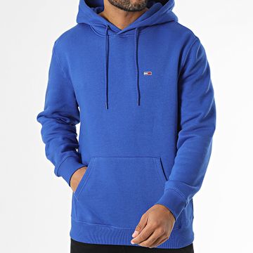 Tommy Jeans - Felpa con cappuccio Flag 0742 blu reale