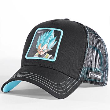 Capslab - Cappello trucker Vegeta nero azzurro