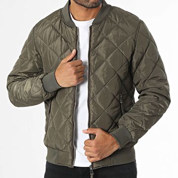 Kymaxx - Giacca bomber verde kaki