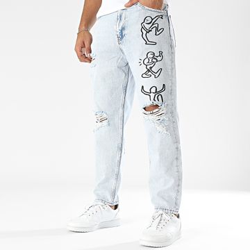 2Y Premium - Jeans slim con lavaggio blu
