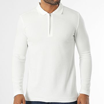Frilivin - Polo a manica lunga bianca