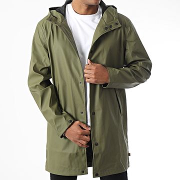 Only And Sons - Luca Giacca lunga con cappuccio verde kaki