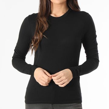Only - Maglietta a maniche lunghe da donna Suma Woolblend Nero