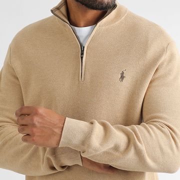 Polo Ralph Lauren - Maglione a collo alto Original Player Cammello chiaro