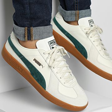 Puma - Army Trainer 386607 Warm White Dark Myrtle Sneakers