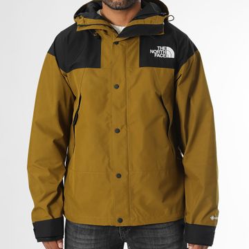 The North Face - Parka con cappuccio Moutain Gore-Tex Verde Khaki Nero