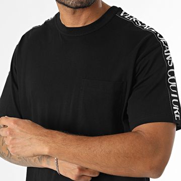 Versace Jeans Couture - Maglietta con logo 77GAHC02 Nero