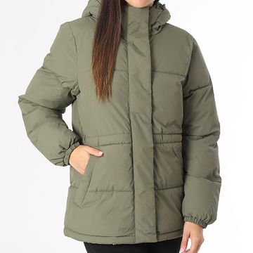 Jack And Jones - Piumino da donna con cappuccio JJXX World Khaki Green