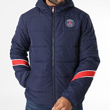 PSG - P24103 Cappotto con cappuccio blu navy