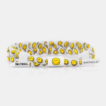 Rastaclat - Bracciale Smiley World Bianco Giallo
