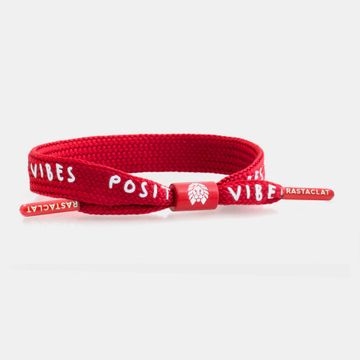 Rastaclat - Bracciale positivo in pizzo rosso