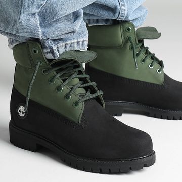 Timberland - Stivali Premium 6 In Lace Waterproof Medium A2P6W Black Nubuck Dark
