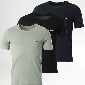 BOSS - Confezione da 3 camicie 50517856 Nero Navy Verde Chiaro Khaki