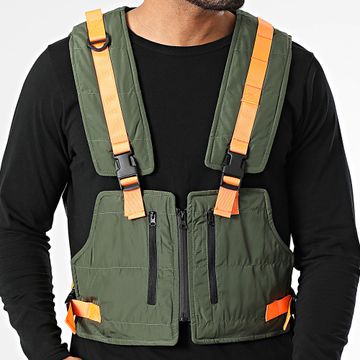 Classic Series - Gilet tattico riflettente verde cachi