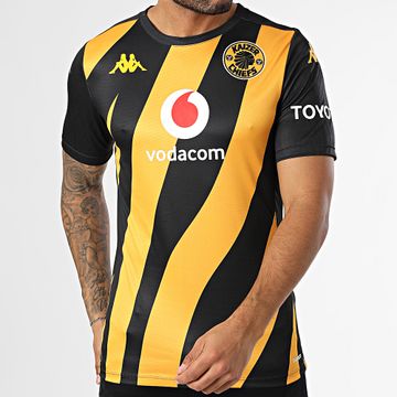 Kappa - Maglia da calcio Aboupre Pro 8 AM Kaizer Chiefs 361R5BW Giallo Nero