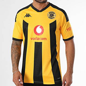 Kappa - Maglia da calcio Kombat Kaizer Chiefs 361U8NW Giallo Nero