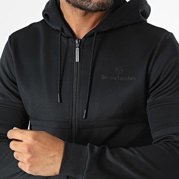 Sergio Tacchini - Mihon 40861 Felpa con cappuccio con zip nera