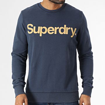 Superdry - Felpa girocollo Classic Core Logo M2013714A Blu navy