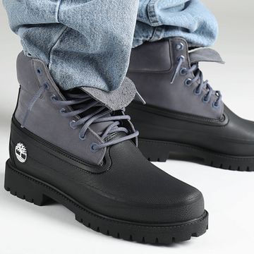 Timberland - Stivali Timberland Heritage 6 In Pizzo Impermeabile A2QXQ Nero Medio Blu