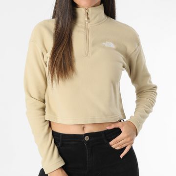The North Face - Glacier Felpa a collo alto in pile polare da donna A855N Beige