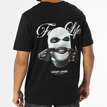 Luxury Lovers - Tee oversize Large Fast Life Nero
