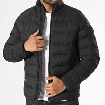Tommy Hilfiger - Giacca con colletto in piedi di medio peso 7259 nero