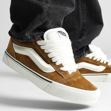 Vans - Knu Skool CS0BRO1 Pig Suede Brown Sneakers