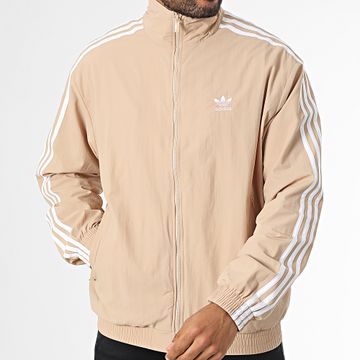 Adidas Originals - Firebird IZ3061 Giacca con zip a righe beige