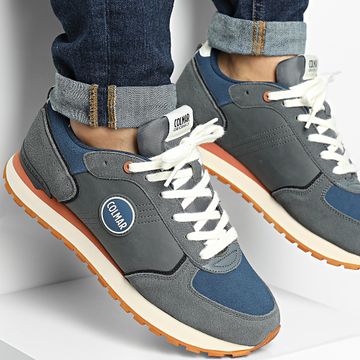 Colmar - Travis Block 012 Grigio Denim Scuro Arancione Sneakers